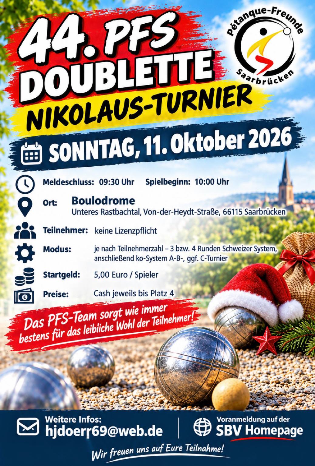 Nikolaus Turnier 2026 11. Oktober 2026